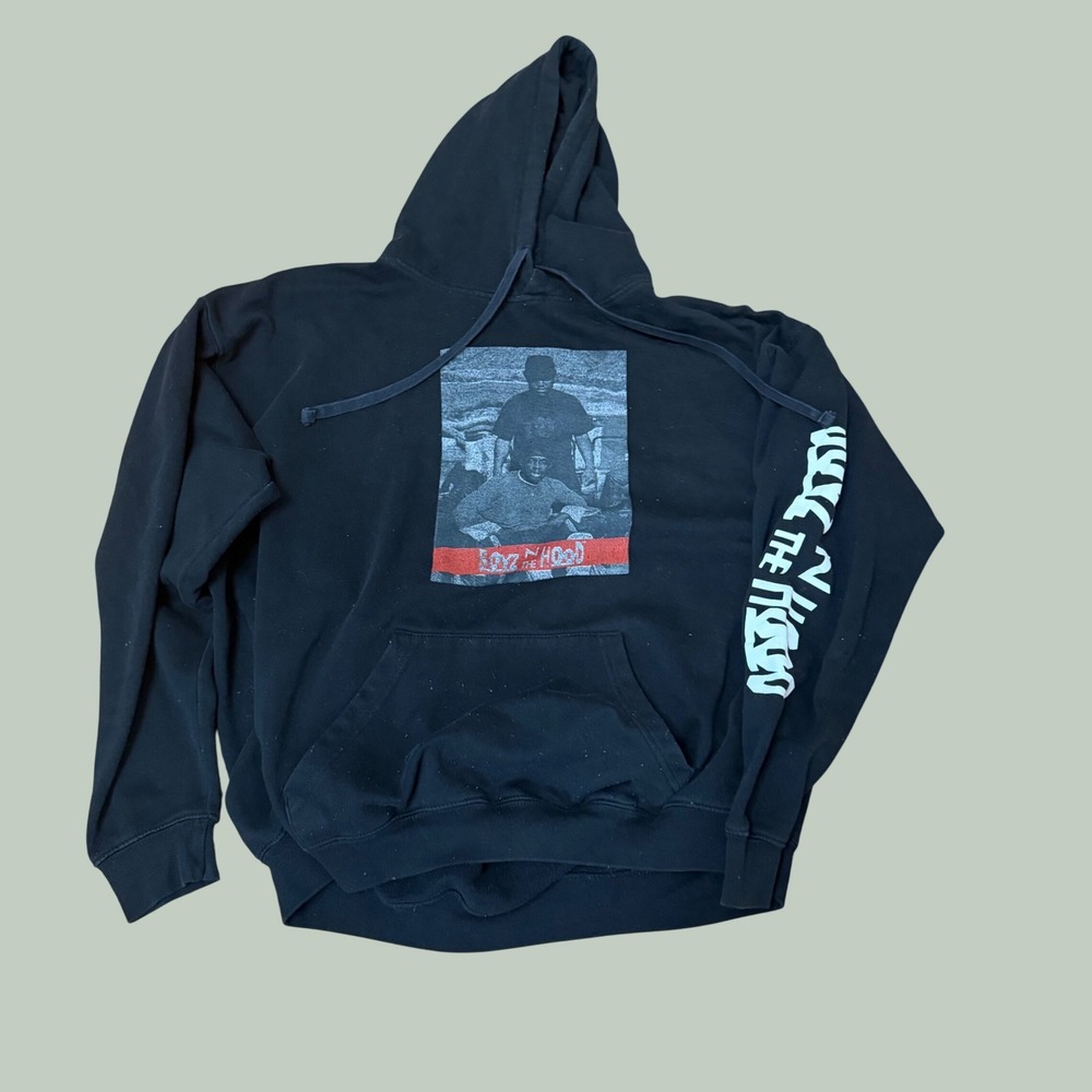 Boyz N The Hood Graphic Hoodie Mens XL Black Movie Promo Pullover 303586